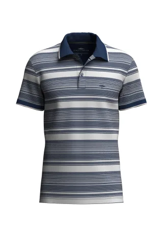FYNCH-HATTON - Polo, 2-Tone, stripe midnight - Gr. - XL