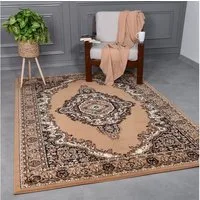 Vimoda Orientteppich Klassich Orientalisch Vintage Wohnzimmerteppich, rechteckig, Höhe: 6 mm, mit Kunstvollem, Klassisch, mit Bordüre, Läufer Wohnzimmer