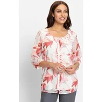 Witt Klassische Bluse Georgette-Bluse 3/4-Arm