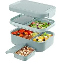 LuxusKollektion Lunchbox Lunchbox Brotdose Erwachsene 1900ml Auslaufsicher Büro Grün