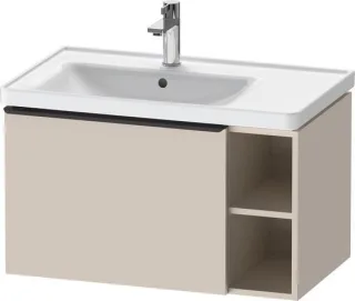 Duravit D-Neo Waschtischunterbau wandhängend Taupe Matt 784x452x440 mm - DE42580BD910000 DE42580BD910000