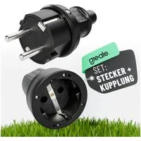 greate. Steckdose Schutzkontakt Stecker & Kupplung IP44, Schutzkontaktstecker & Kupplung, 1-St.