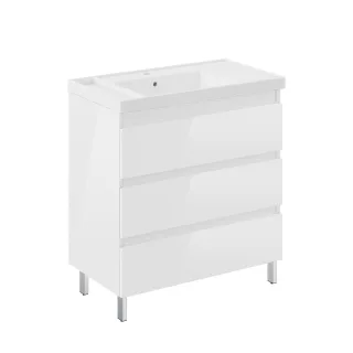 Cosmic Bbest 3-Schubladen-Unterschrank mit Beinen mit Teckstone-Waschtisch, Wjb010p3801229 WJB010P3801229