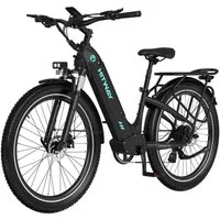 HITWAY E-Bike Pedelec 26 *3,0 zoll Elektrofahrrad mit Samsung 48V18Ah Akku bis zu 120km, 7 Gang shimano shimano Schaltwerk, Kettenschaltung, Heckmotor, 864 Wh, StVZO Pedelec, Tiefeinstieg für Damen Herren mit APP Funktion