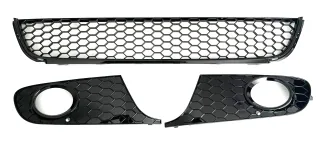 Stoßstange Waben Gitter Set Links + Rechts + Mitte für VW Golf 6 ab 2009- (Nicht GTI GTD R)