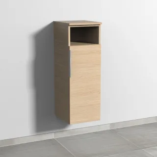 Sanipa 3way Mittelschrank mit 1 Tür und 1 offenem Fach, Eiche-Nordic, UM13148 UM13148