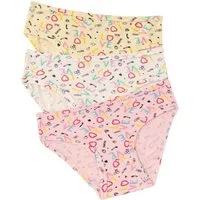 natuline Slip 3er-Pack für Kinder Mädchen Weiß Feinripp-Qualität (Set, 3-St., 3er-Pack, Slips) Unterwäsche, Unterhose aus Baumwollmischung mit Häkel