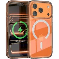 EAZY CASE Handyhülle Transparente Hülle mit MagSafe für iPhone 17 Pro 6,3 Zoll, Back Cover, Bumper Case, Handy Schutzhülle Kameraschutz, Durchsichtig