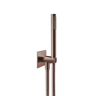 Herzbach spa ix pvd Wannen-Set eckig Brauseanschlussbogen 70 stab bs 160 copper, Copper Steel, 21.91 21.914500.2.39