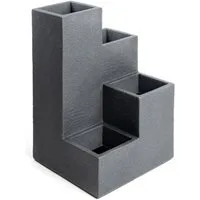 Spetebo Pflanzentreppe 4er Blumentreppe 60 x 40 cm - anthrazit (Stück, 1 St., Blumentreppe), mit strukturierter Oberfläche in Stein Optik