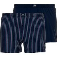 CECEBA Boxershorts CECEBA Herren Boxershort blau bedruckt 2er Pack (2-St)