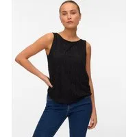 Vero Moda Spitzentop VMMAYA TANK TOP JRS VO Materialmix, regular fit