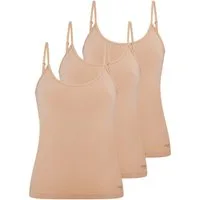 sloggi Unterhemd 3er Pack GO Sense (Spar-Set, 3-St) Spaghetti Top - Nahtlos - Spaghetti Top in modern-puristischem Design