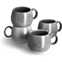 Springlane Geschirr-Set Misty Cliff, Steingut, in verschiedenen Ausführungen und Sets, Steingut, robust, kratzfest, 4er-Set Tasse