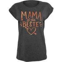 Youth Designz Print-Shirt Mama ist die Beste Damen T-Shirt Geschenk für Mutter zum Muttertag mit modischem Statement Spruch für Frauen