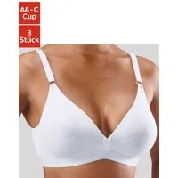 petite fleur by Lascana Bralette-BH (Packung, 3 Stück) ohne Bügel im Triangel-Schnitt aus schöner Baumwolle