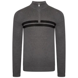 Dare 2B - "Unite Us" Sweatshirt mit halbem Reißverschluss für Herren (Anthrazit/Schwarz)