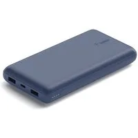 Belkin BoostCharge 20.000mAh Powerbank 15 Watt zum Laden von 3 Geräten Powerbank, 1x USB-C, 2x USB-A, Power für bis zu 78 Stunden