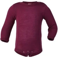 Engel Naturkleidung Langarmbody (1-tlg) Baby Langarm-Body aus Bio Merinoschurwolle / Seide