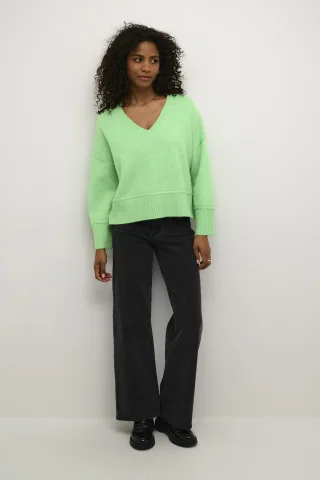 Strickpullover Baggy fit light green