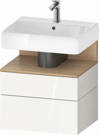 Duravit Qatego Waschtischunterbau wandhängend Weiß Hochglanz 590x470x590 mm - QA4393030220010 QA4393030220010
