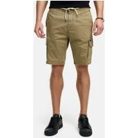 Indicode Cargoshorts Herren INKews Cargo Shorts Herrenshorts mit elastischem Bund mit Kordelzug für eine bequeme Passform