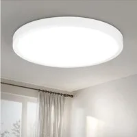 ZMH LED Deckenleuchte Modern 22/30 CM Schwarz&Weiß Deckenlampe für Wohnzimmer Flur Dimmbar, Hochwertige Design, LED fest integriert, Kaltweiß, Weiß Nicht Dimmbar