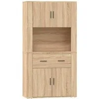 vidaXL Highboard Highboard Sonoma-Eiche Holzwerkstoff (1 St)