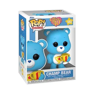 Funko Pop! Animation: CB40- Champ Bear - Beflockt CH - Care Bears - Vinyl-Sammelfigur - Geschenkidee - Offizielle Handelswaren - Spielzeug Für Kinder und Erwachsene - TV Fans