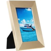 ecosa Bilderrahmen EO-8102, Echtglas, Hoch- & Querformat, Aufsteller, Echtholzdesign, Material: MDF, Wandhalterung