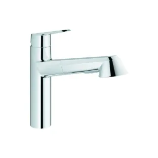 Grohe Spültisch-Armatur EHM Eurodisc Cosmopolitan chrom, mit herausziehbarer Handbrause, 32257002