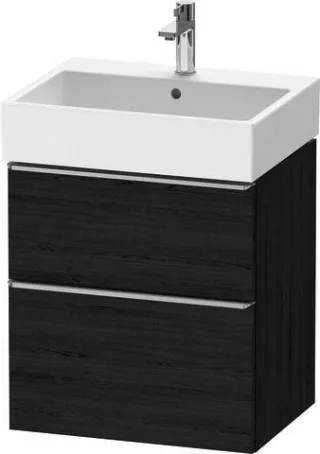 Duravit D-Neo Waschtischunterbau wandhängend Eiche Schwarz Matt 584x442x625 mm - DE4371070160000 DE4371070160000