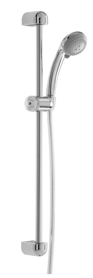 Herzbach Modena Duo Wandstangenset 900 rund, Duo Handbrause chrom , 60.603400.1.01 60.603400.1.01