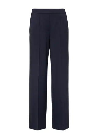 s.Oliver Red Label - Hose aus Interlockjersey mit Elastikbund blau - Gr. - 38