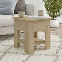 furnicato Couchtisch Moderner Sonoma-Eiche 40 x 40 x 42 cm (1-St), Wohnzimmertisch mit Ablagefläche und pflegeleichter Oberfläche