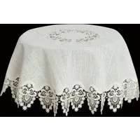 Brilliant Tischdecke Spitzeneinsatz / Mitteldecke / 85x85cm Rund / N-21172, Spitzeneinsatz