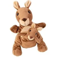 Toynamics Europe Handpuppe Handpuppe Mutter mit Kind Känguru Kanga und Juju
