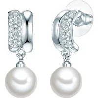 Lulu & Jane Paar Creolen Set: AV227 (2-tlg), mit Glas
