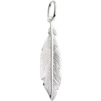 Silberkettenstore Kettenanhänger Anhänger Feder, mittel - 925 Silber