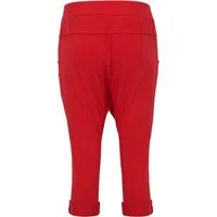 malito more than fashion Sweathose malito Damen kurze Hose mit Knopfleiste, Chino Hose in Unifarben, Sommer Sport Hose mit elastischem Jerseybund Einheitsgröße