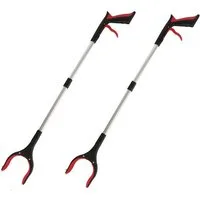 FELIXLEO Greifarm 2er-Pack 80cm Greifzange für Senioren mit 360° Drehkopf rutschfest., 2-tlg.