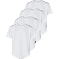 DENIMFY T-Shirt Herren Basicshirt DFPaco 4er Pack Regular Fit (Vorteilspack, 4-tlg) Kurzarm Tee Shirt mit Rundhalsausschnitt aus 100% Baumwolle