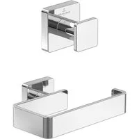 Villeroy & Boch Handtuchhaken, Handtuchhaken & Toilettenpapierhalter, Chrom