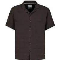 Eight2Nine Kurzarmhemd Kurzarm Regular Fit V-Ausschnitt Knopfverschluss Einfarbig (1-tlg) H73803AG11344_S/S Shirts