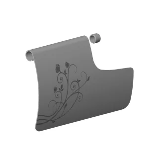 Dornbracht Abdeckung für Papierrollenhalter Ersatzteile 081102519 152 x 96 x 22 mm Weiß matt 081102519-10