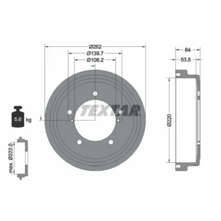 Textar Bremstrommel Suzuki Grand Vitara