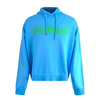 Dsquared2 Hoodie Mit Kontrastierendem Markenlogo, Blau