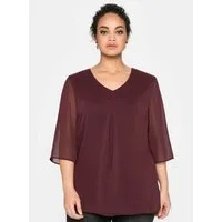 Sheego Klassische Bluse Tunika 3/4-Arm