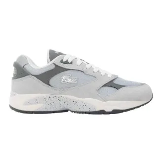 Lacoste - "Storm 96" Vintage Sneaker für Herren, Leder (Grau)