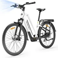 VECOCRAFT E-Bike Trekkingrad Cityrad, 28'' Elektrofahrrad Pedelec mit 48V 12Ah Akku bis 100km ARES, 8 Gang shimano, Kettenschaltung, Heckmotor, 576 Wh, (Aluminiumrahmen, E-fahrräde, LCD-Display), E-Cityrad,Mountainbike, Doppelscheibenbremse, Pedelec 